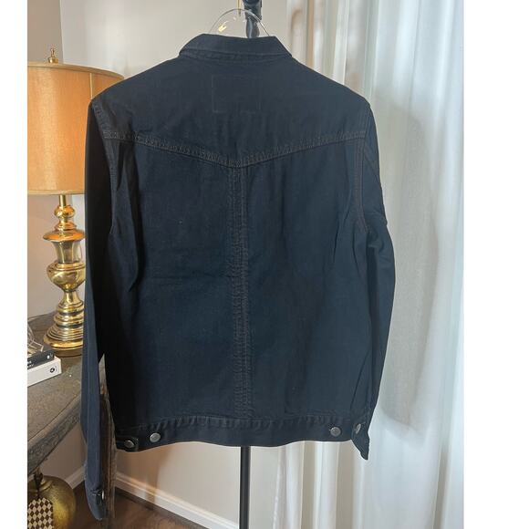 NEUW Denim Jacket Black Cotton Embellished Patches Menswear Stylish - Picture 2 of 6